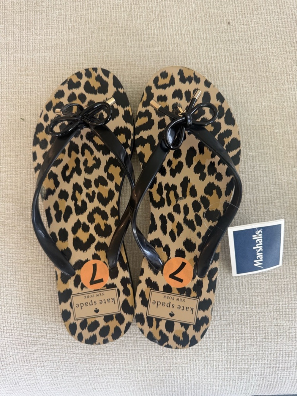 Kate Spade Leopard Flipflops